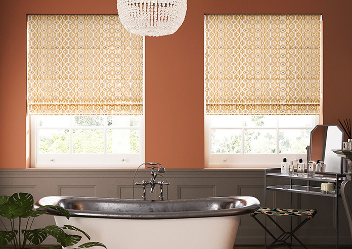 Opulent Scallop, Toffee - Roman Blind - Image 3